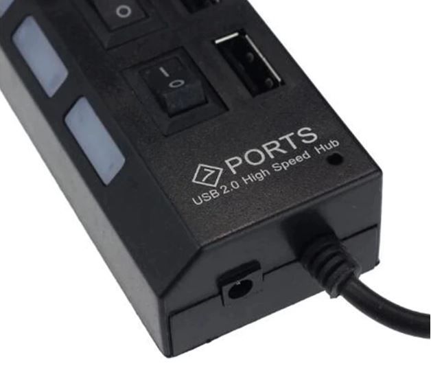 Концентратор-удлинитель коммутатора 7-портовый USB2.0, НОВЫЙ - фото фото фото 4