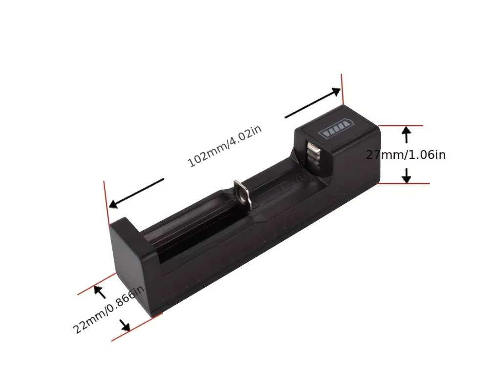 Зарядное устройство для аккумуляторов 18650 1 слот USB. - фото фото фото 4