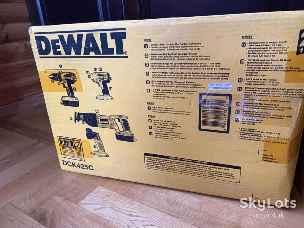 DeWALT DCK425C 18 V 4‑Tool Compact Combo Kit - фото фото фото 6