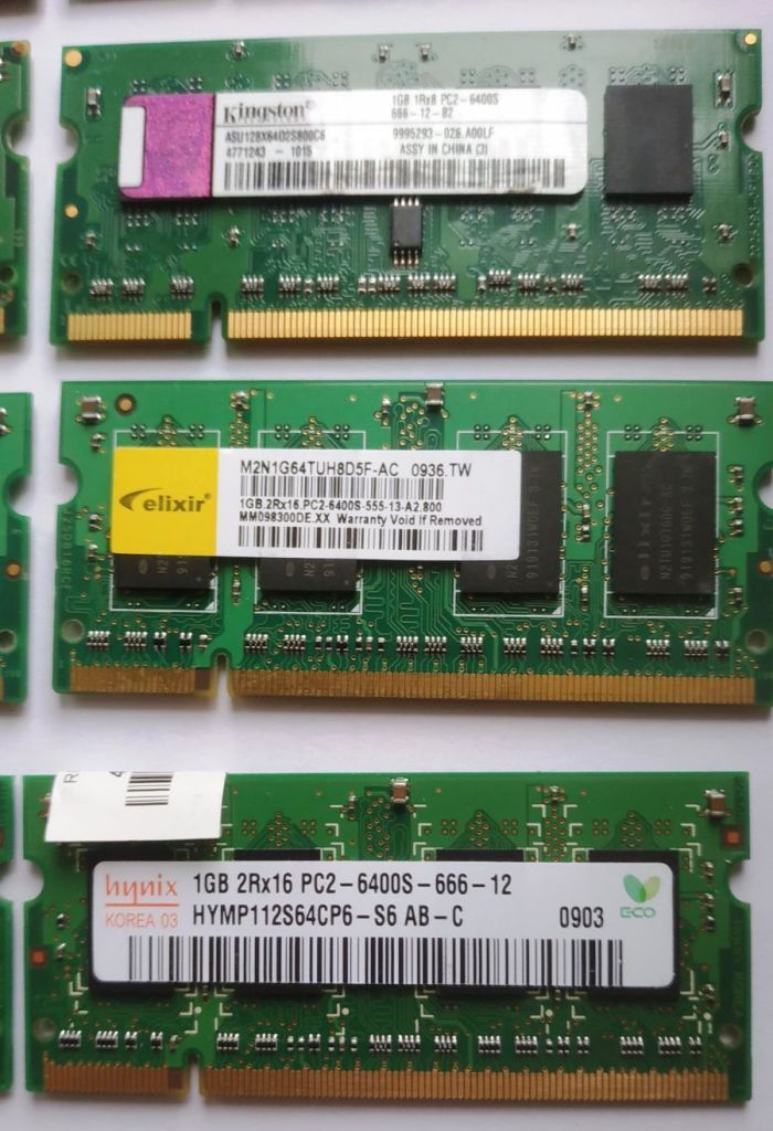 DDR2 PC5300 PC6400 1Gb Пам'ять для ноутбука РОБОЧА - фото фото фото 6