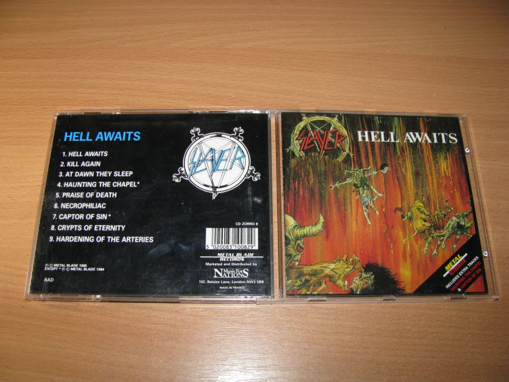 SLAYER - Hell Awaits  (1985 Music For Nations MPO) - фото фото фото 0