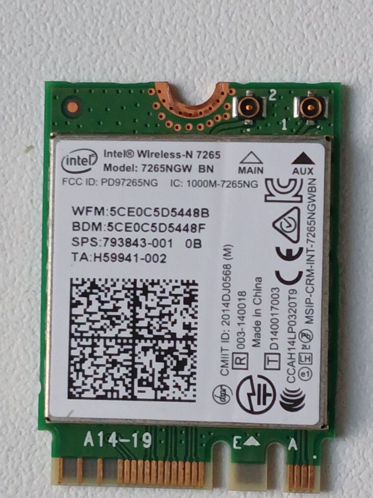 WiFi модуль Intel Wireless-N 7265  ноутбука Fujitsu U745 - фото фото фото 0