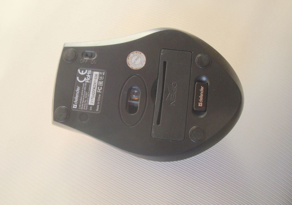 Миша Defender Accura MM-365 Wireless Red - фото фото фото 2