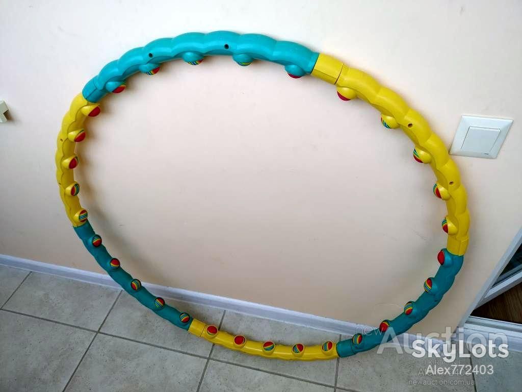 Обруч массажный хула хуп Hula Hoop Technogym 358 диаметр 90 см Green-Yellow - фото фото фото 5