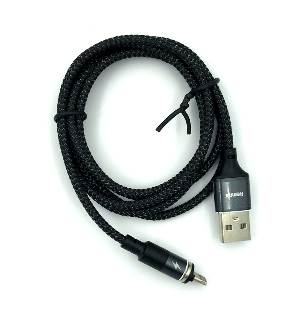 Дата кабель магнитный Remax RC-102i Zigie Series Magnet Connection Lighting Black - фото фото фото 2