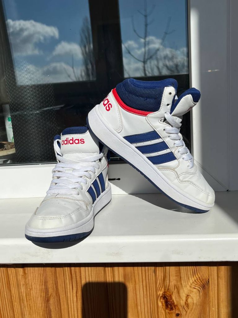Кросівки Adidas Hoops Mid дитячі.35 розмір, 21,5 устілка. - фото фото фото 6