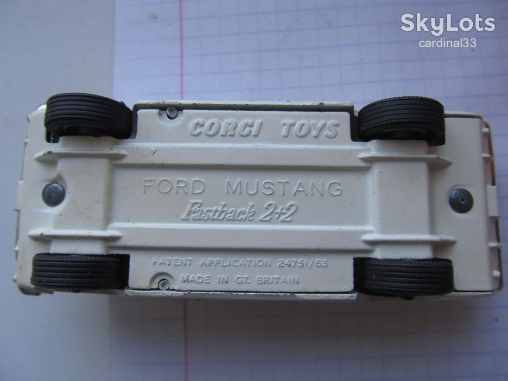 Corgi toys. Ford Mustang Fastback 2+2 - фото фото фото 5