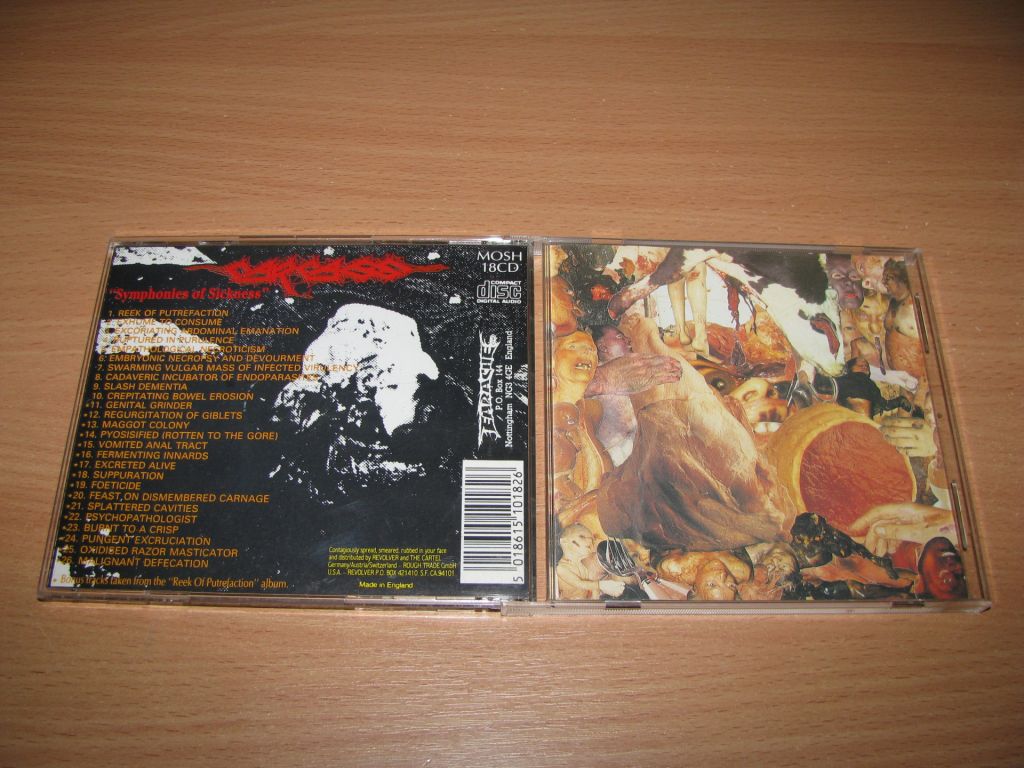 CARCASS - Symphonies Of Sickness   (1989 Earache 1st press,UK) - фото фото фото 0