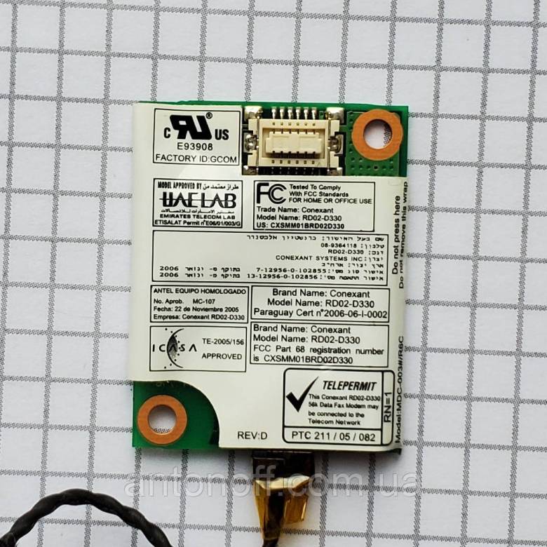 Модем Acer Aspire 5542 / Conexant RD02-D330 для ноутбука оригінал - фото фото фото 2