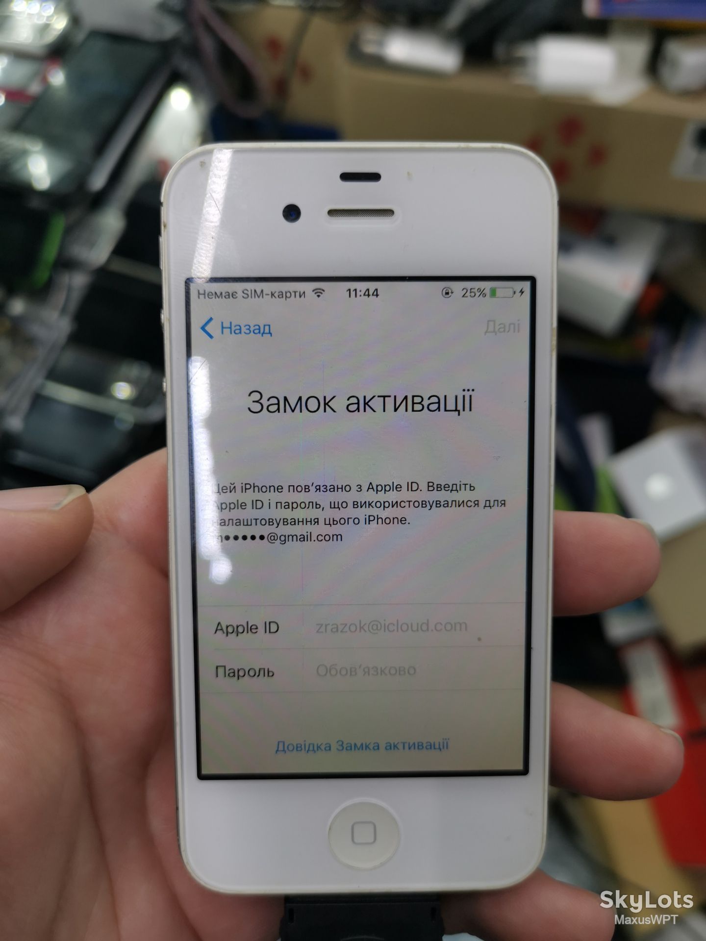 #1712 Sklad iphone 4s white icloud lcd t ok - фото фото фото 0