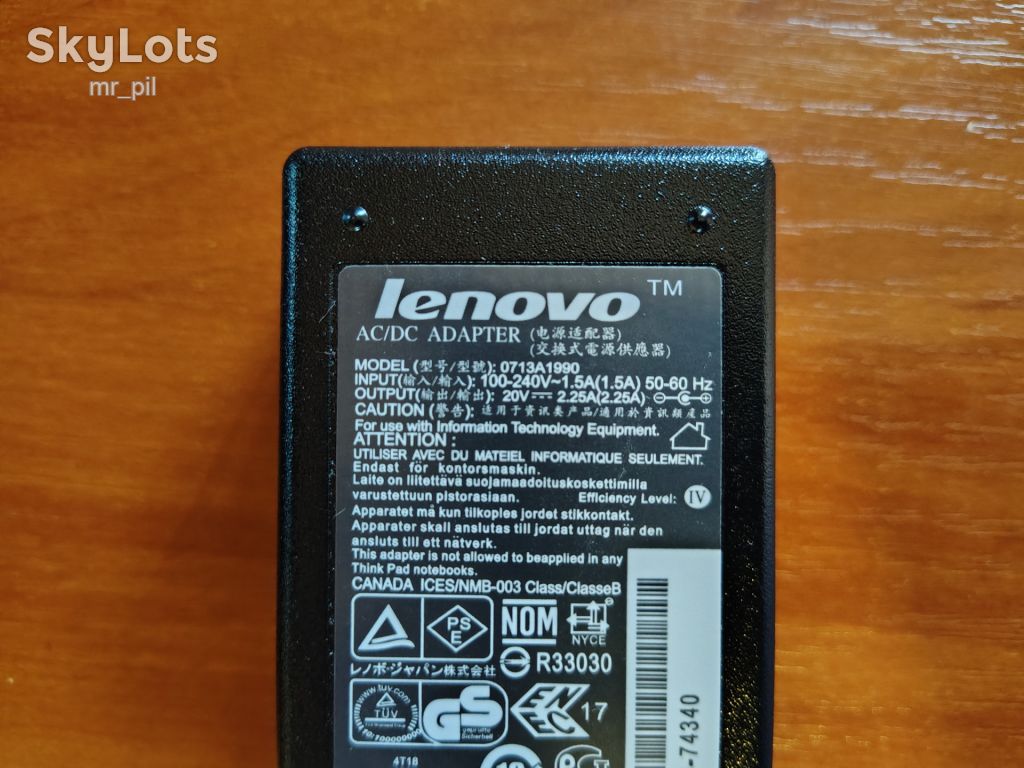 Зарядное устройство для ноутбука Lenovo 0713A1990 - фото фото фото 4