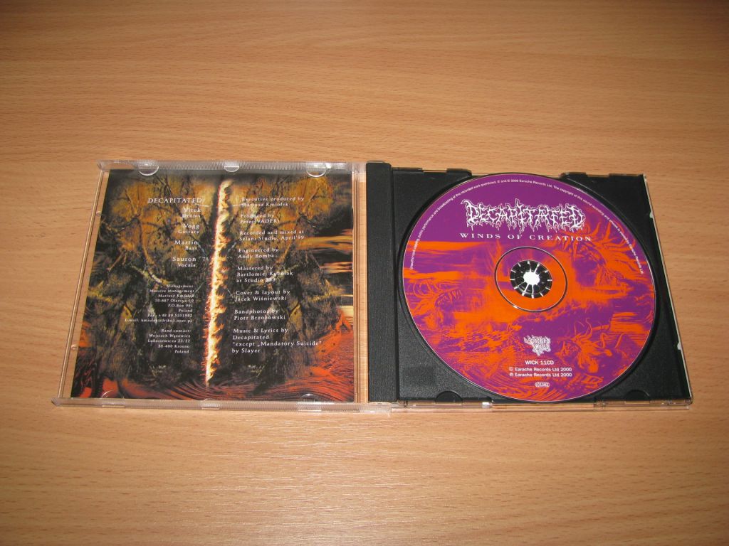 DECAPITATED - Winds Of Creation  (2001 Wicked World 1st press,UK) - фото фото фото 1