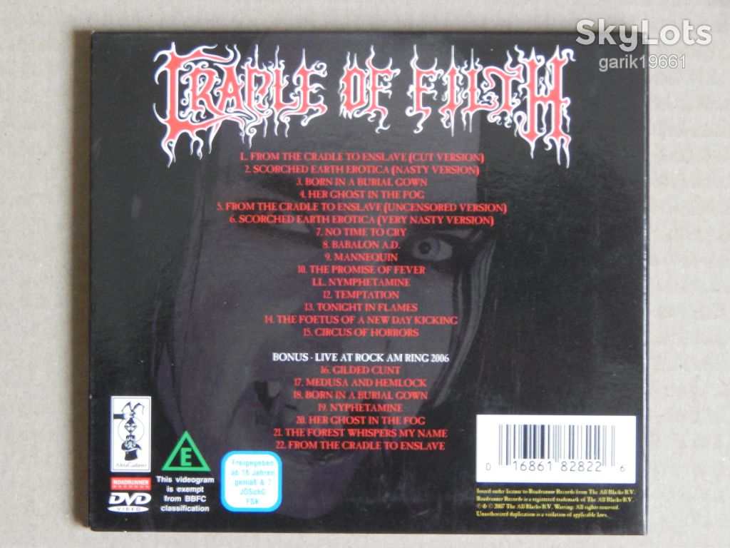 Cradle Of Filth ‎– The Videos (DVD, Unofficial Release, Digipak) - фото фото фото 1