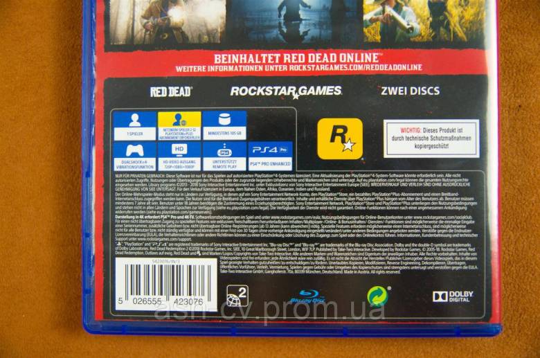 Диск Playstation 4 - Red Dead Redemption 2 - фото фото фото 1