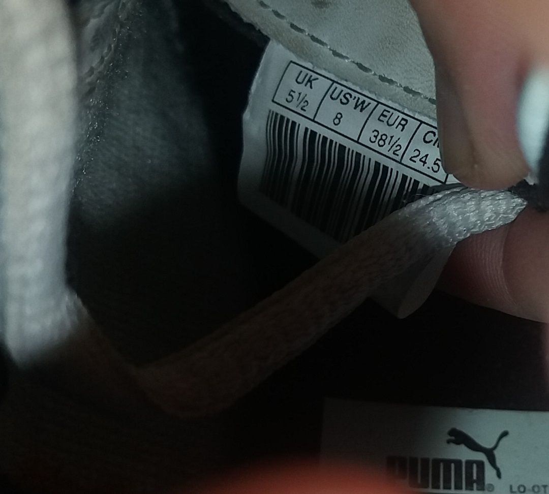 женские фирменные белые puma  кроссовки   кожа пума оригинал - фото фото фото 3
