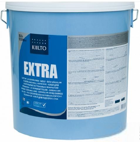 401475 Клей для лінолеуму/ковроліну/ПВХ плитки Kiilto Extra 15 л просроченный   ( срок до 08,2019) - фото фото фото 0