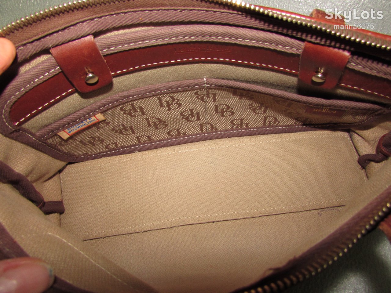 БРЕНДОВАЯ СУМКА НАТУРАЛЬНАЯ КОЖА ~Dooney&amp;Bourke ~ - фото фото фото 9