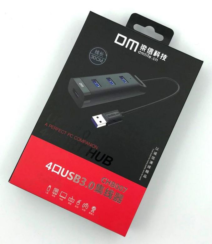 HUB USB3.0 DM CHB007 4 USB Plastic USB-A 120cm Black - фото фото фото 1