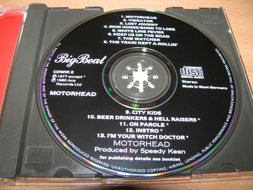 MOTORHEAD - Motorhead  (1988 Big Beat 1st press,W.Germany) - фото фото фото 2