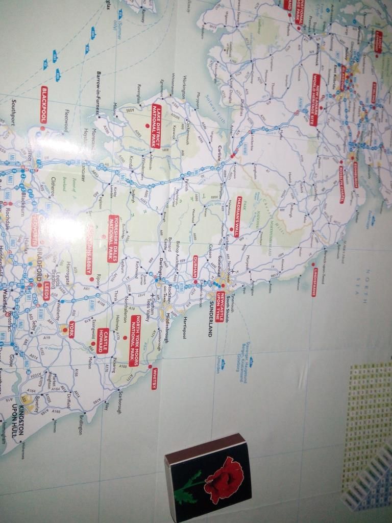 Visiting Britain  (Map &amp; Guide) - Большая карта Великобритании  (84*60 см.) - фото фото фото 2