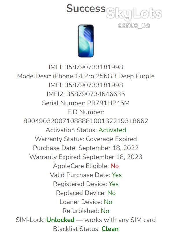 Apple iPhone 14 Pro 256GB Deep Purple ESIM - фото фото фото 11