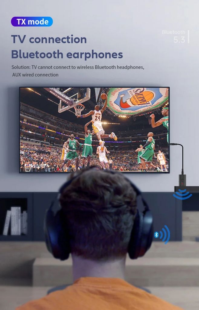 USB AUX адаптер 3в1 Bluetooth 5.3 стерео приёмник ресивер трансмиттер - фото фото фото 12