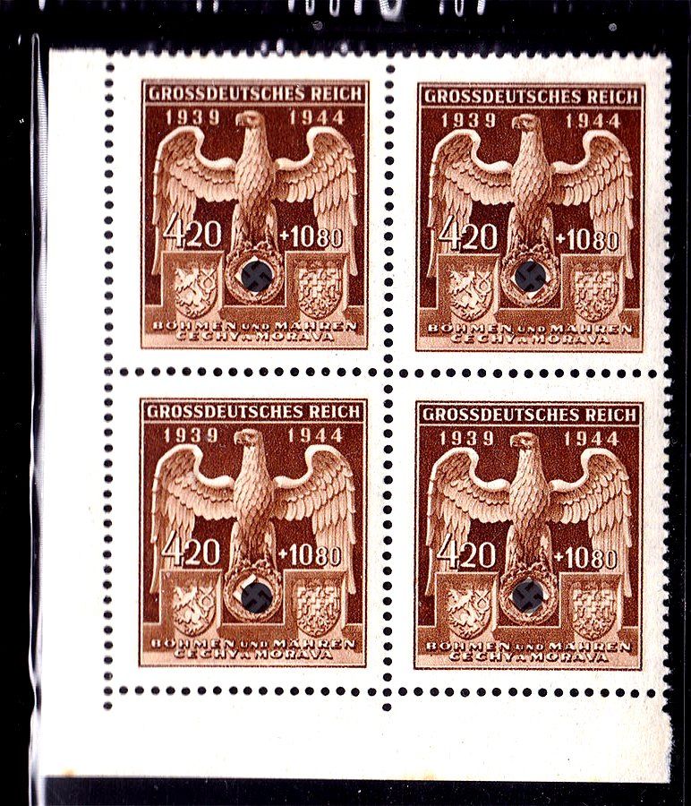 Германия  Рейх 1943 г MNH  - квартблок - - фото фото фото 0