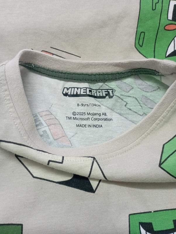 Світлий реглан minecraft primark на хлопчика 8-9 років - фото фото фото 1