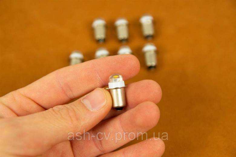 Лампочка, для ліхтарика, 4.5V, 0.5W, LED, P13.5, P13.5S, PR2 - фото фото фото 2