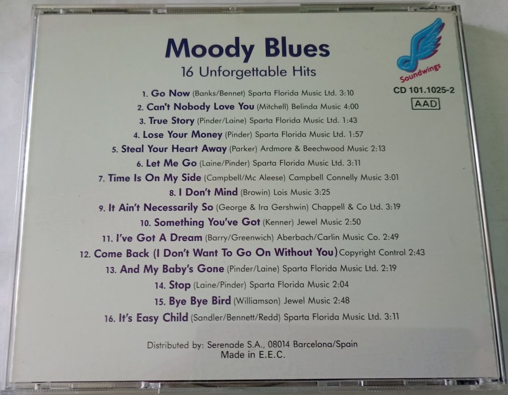 MOODY BLUES 16 Unforgettable Hits CD Switzerland - фото фото фото 2
