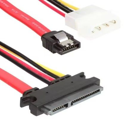 SATA-кабель 15+7 data і живлення Molex - фото фото фото 0
