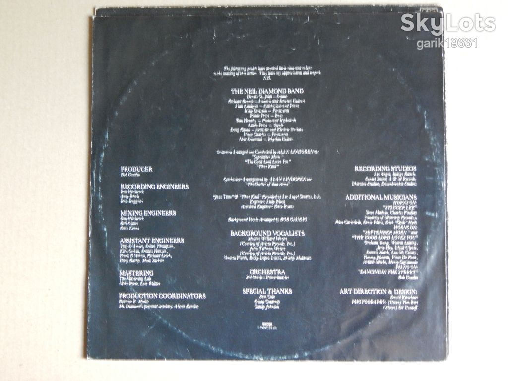 Neil Diamond ‎– September Morn  (CBS ‎– CBS 86096, Holland) insert EX/EX - фото фото фото 2
