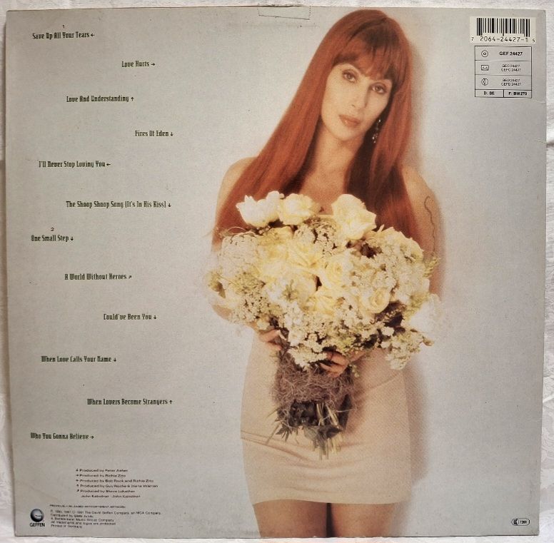 Cher - Love Hurts - 1991.    (LP). 12. Vinyl. Пластинка. UK &amp; Europe. - фото фото фото 1