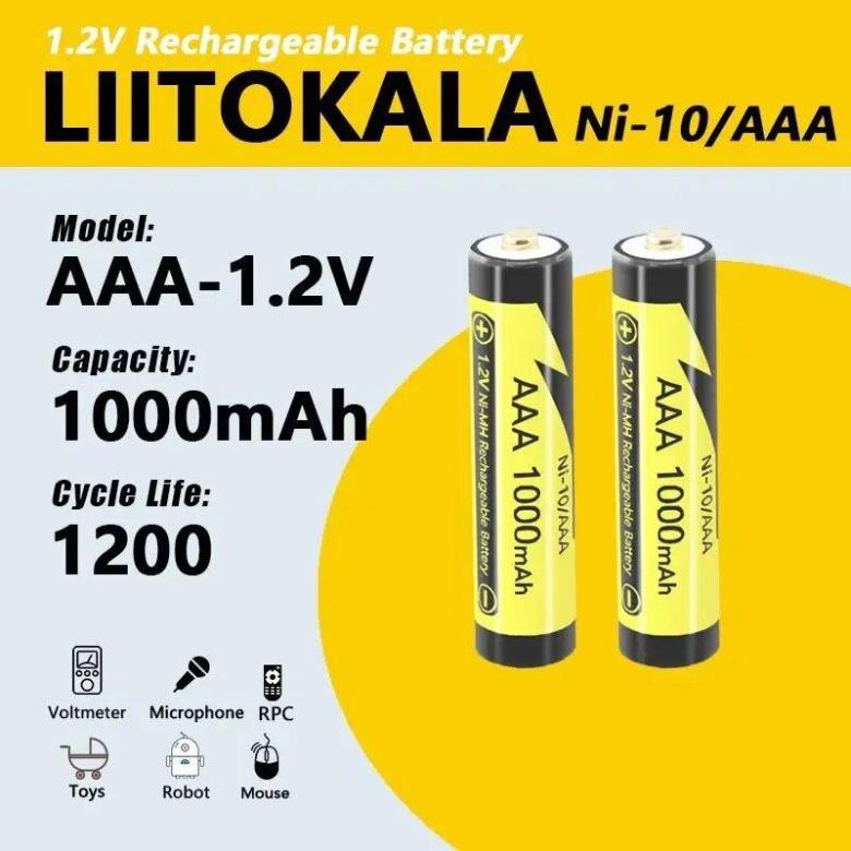 Аккумулятор LiitoKala Ni-10 / AAA 1.2v 1000mAh - фото фото фото 0