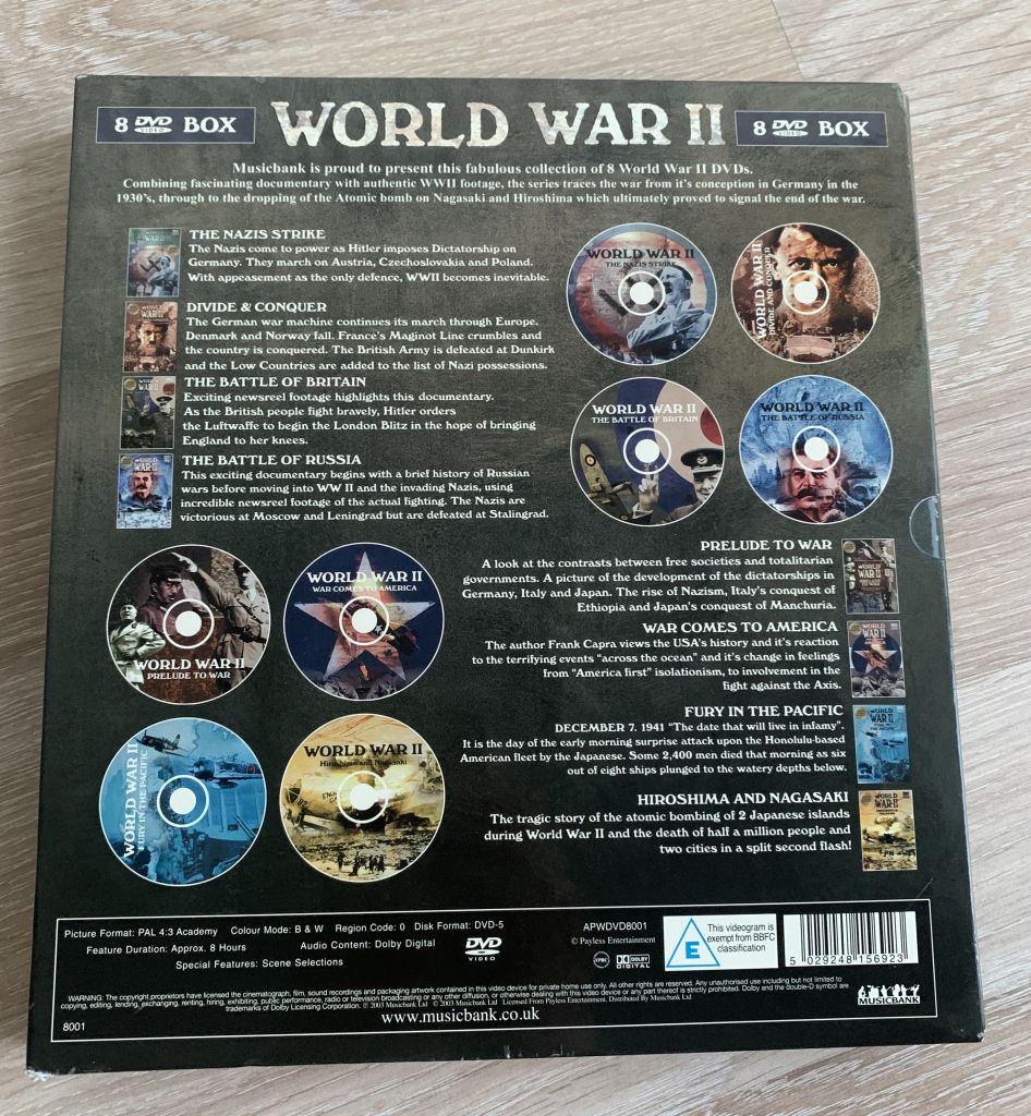 WORLD WAR 2 - ДРУГА СВІТОВА ВІЙНА 2003 Р 8 DVD ДИСКІВ - фото фото фото 4