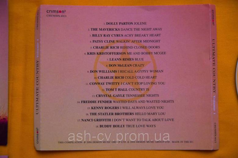 Музичний диск CD. Ultimate COUNTRY - 54 all time classics (3cd) - фото фото фото 2