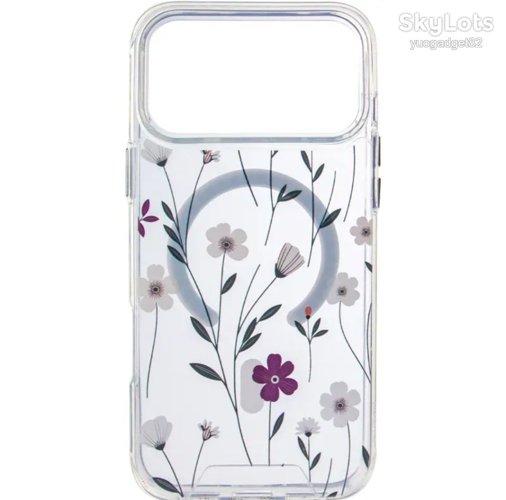 TPU+PC чохол Clear Garden with MagSafe для Apple iPhone 17 Pro  (6.3") - фото фото фото 1