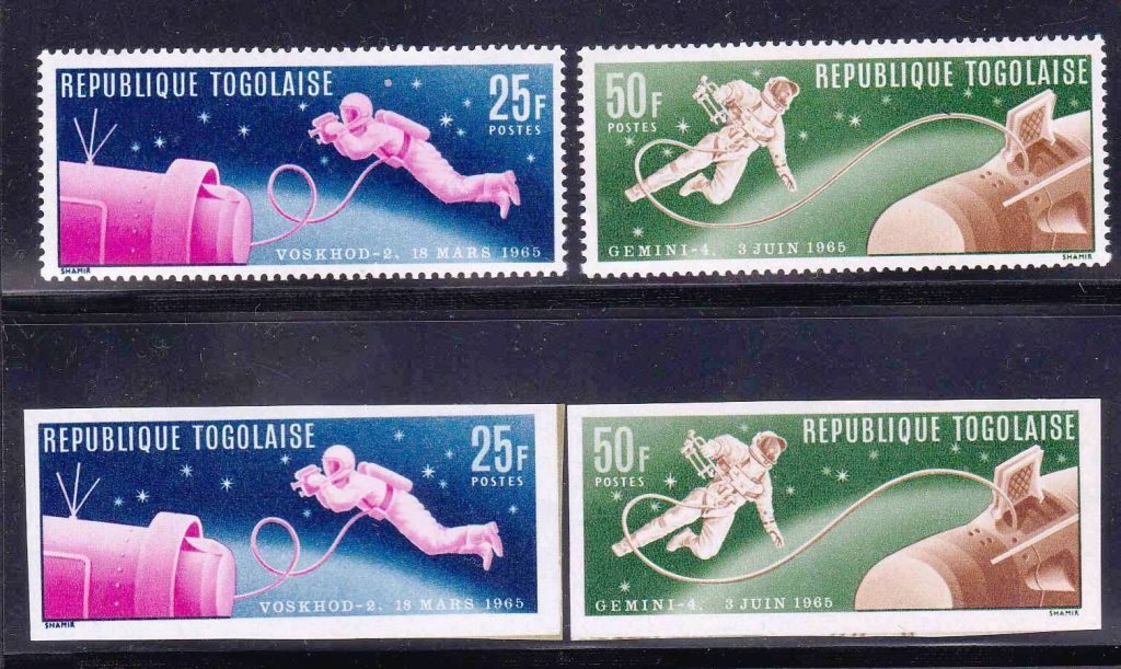 Космос . Того 1965 г  MNH - зуб + б/з - фото фото фото 0
