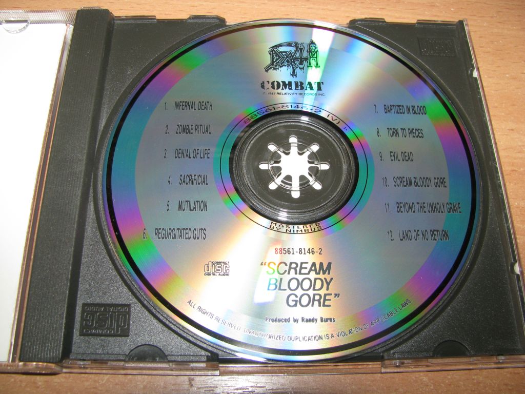 DEATH ‎– Scream Bloody Gore  (1988 Combat NIMBUS,USA) - фото фото фото 2