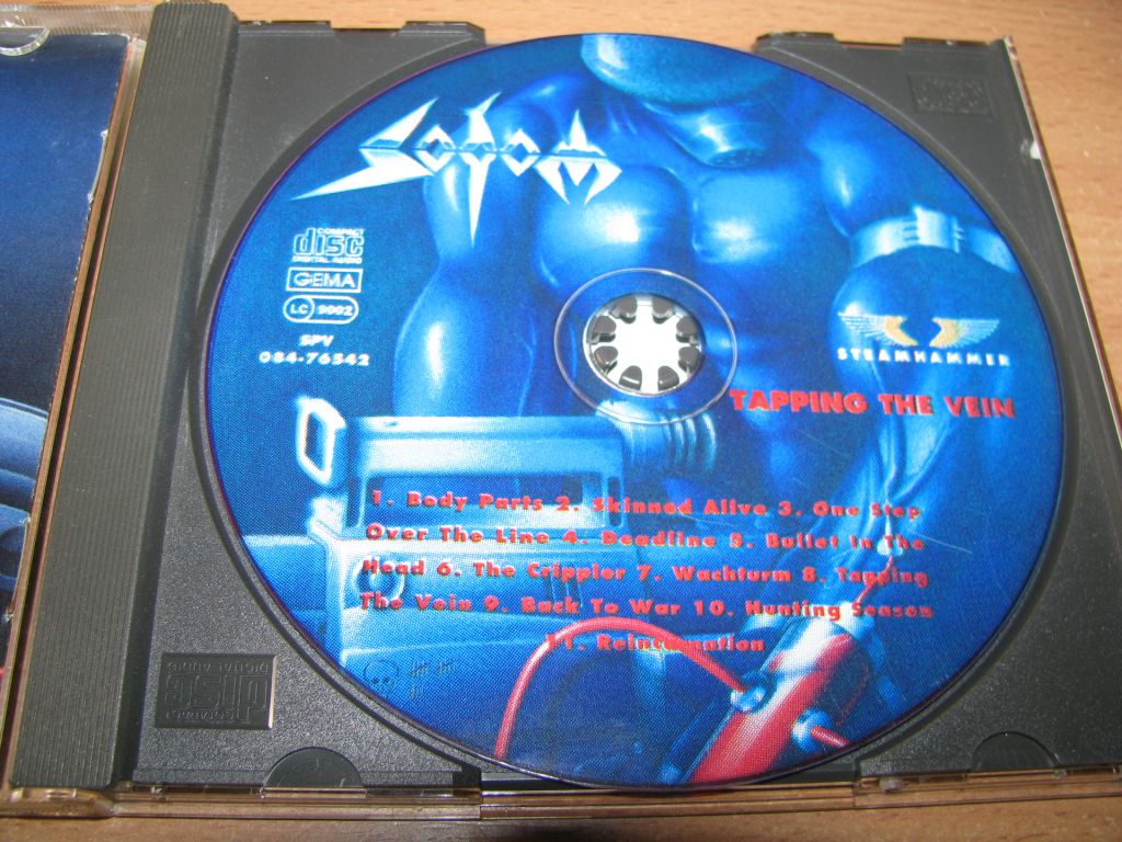 SODOM - Tapping The Vein   (1992 Steamhammer,1st press) - фото фото фото 2