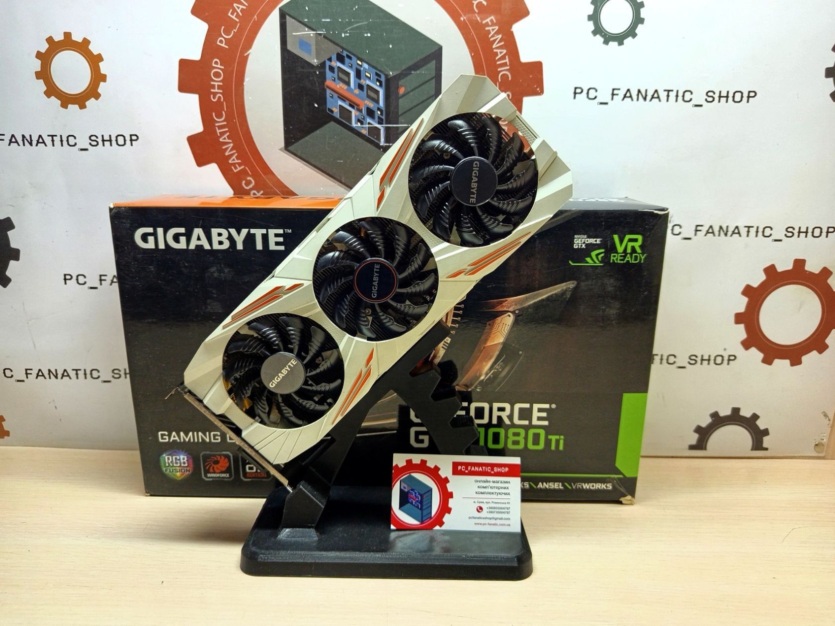 Відеокарта Gigabyte GTX 1080Ti 11Gb Gaming OC - фото фото фото 0