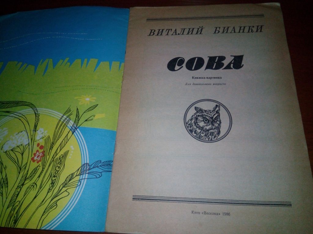 Виталий Бианки СОВА  (Книжка-раскраска) - фото фото фото 1