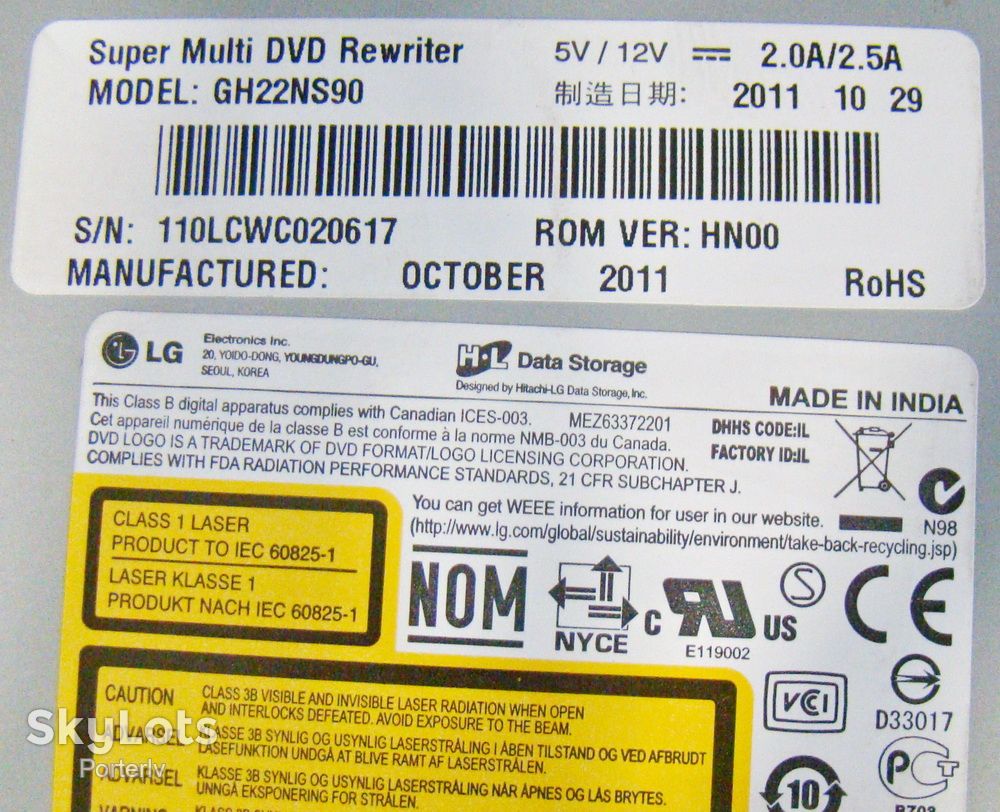 SuperMulti CD/DVD LG GH22NS90 GH22NS50 GH22NS40 SATA - фото фото фото 1