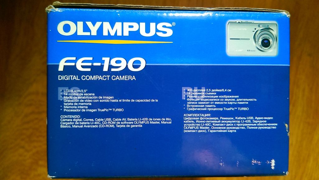 Olympus FE 190 FE-199 тільки коробка - фото фото фото 1