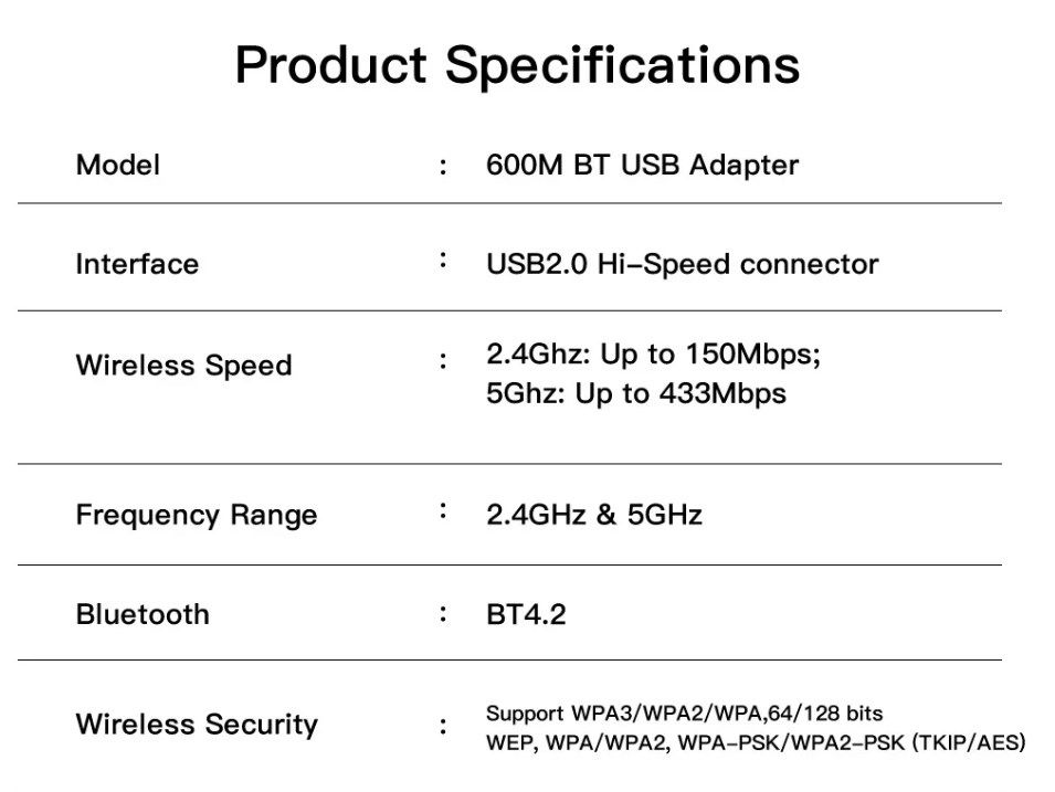 Адаптер 2в1 USB WiFi 5 ,скоростной 600 Мбит/с + Bluetooth, WIN 7/WIN8/WIN 10/11 - фото фото фото 11