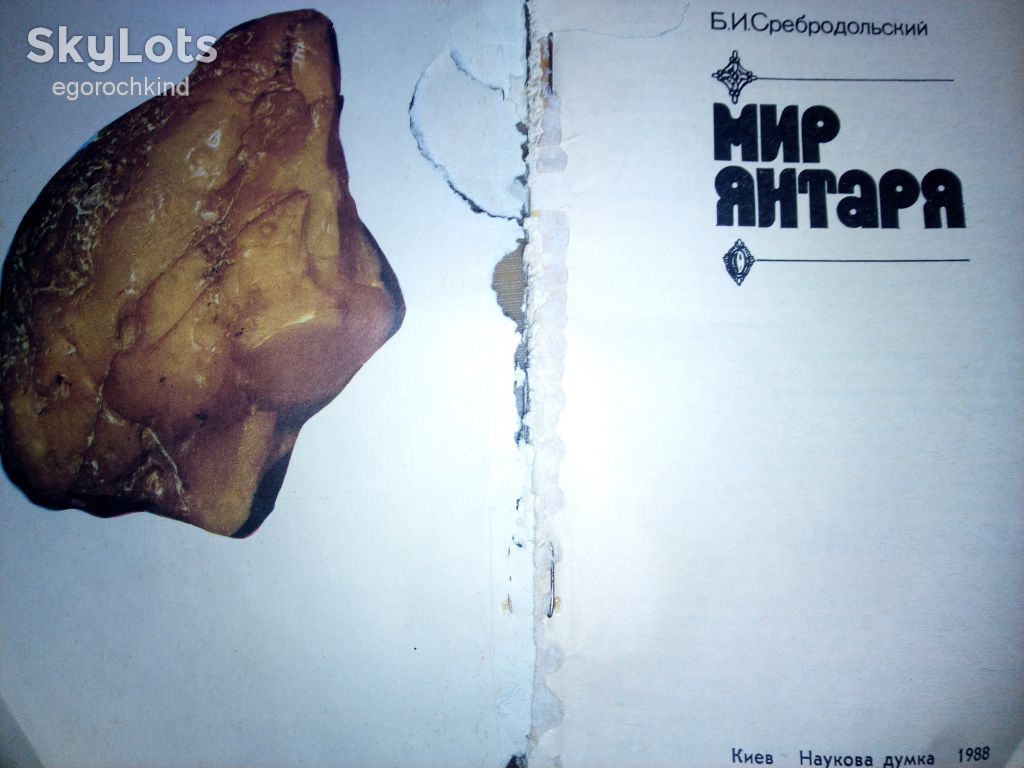 книга брошюра: МИР ЯНТАРЯ 1988г. - фото фото фото 1