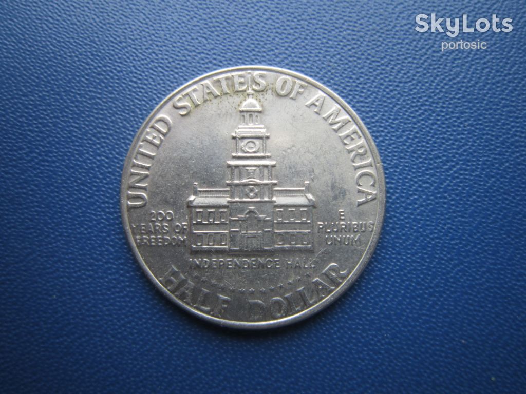 Монета 50 центів 1/2 долари США 1976 200 років Незалежності - фото фото фото 1