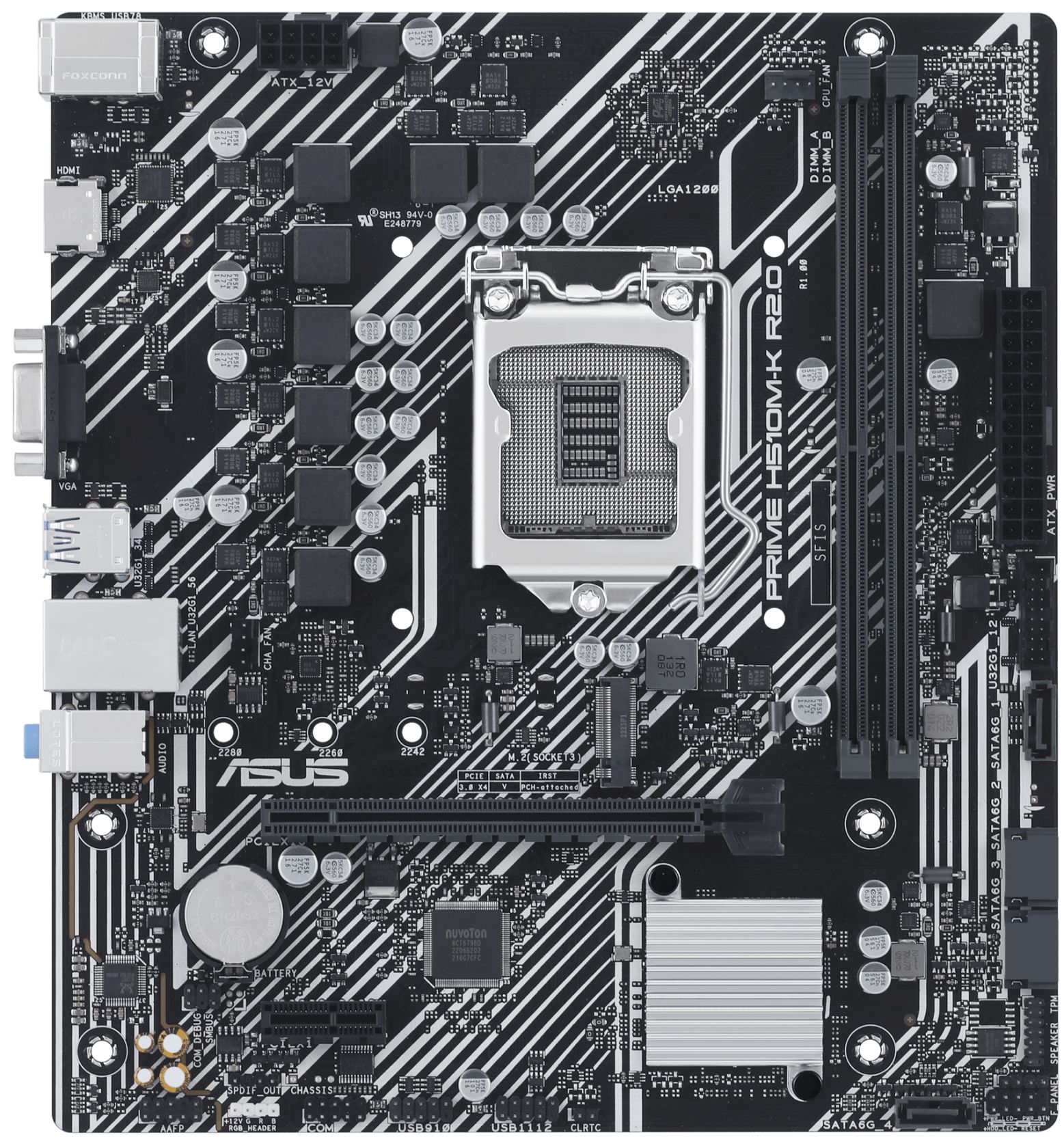 Мать 1200, ASUS PRIME H510M-K  R2.0. Intel H470 - фото фото фото 0
