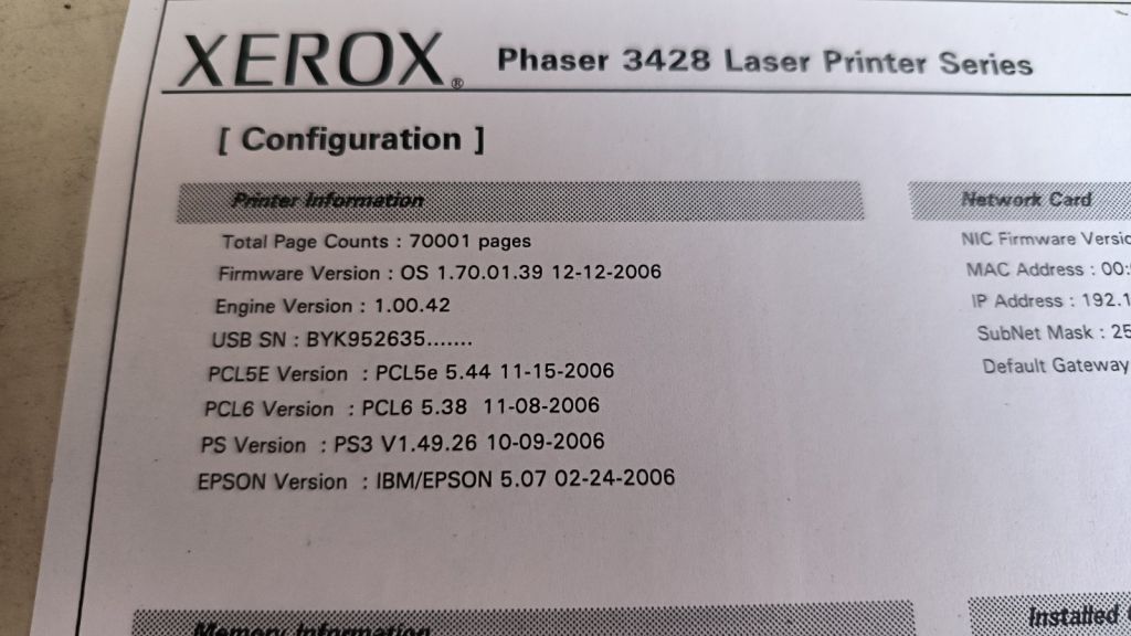 Принтер XEROX Phaser 3428 №70 - фото фото фото 7