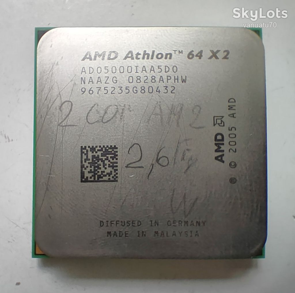 Процесор AMD Athlon 64 X2 5000+ 2.6 GHz/1MB/65W ADO5000IAA5DO sAM2, tray - фото фото фото 0